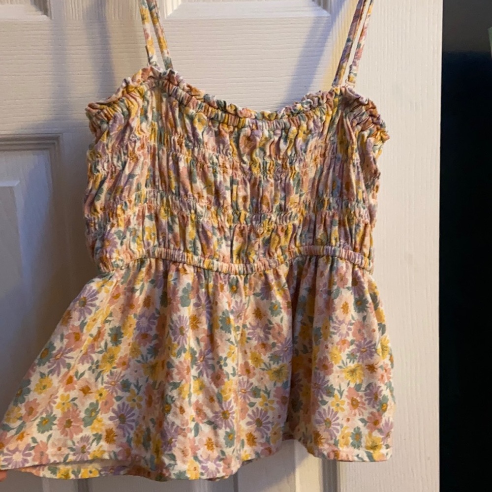 American Eagle Floral top w/ detachable straps